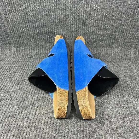 Birkenstock Arizona Blue Suede Sandals Women’s Size 39 / US 8 - Picture 5 of 7